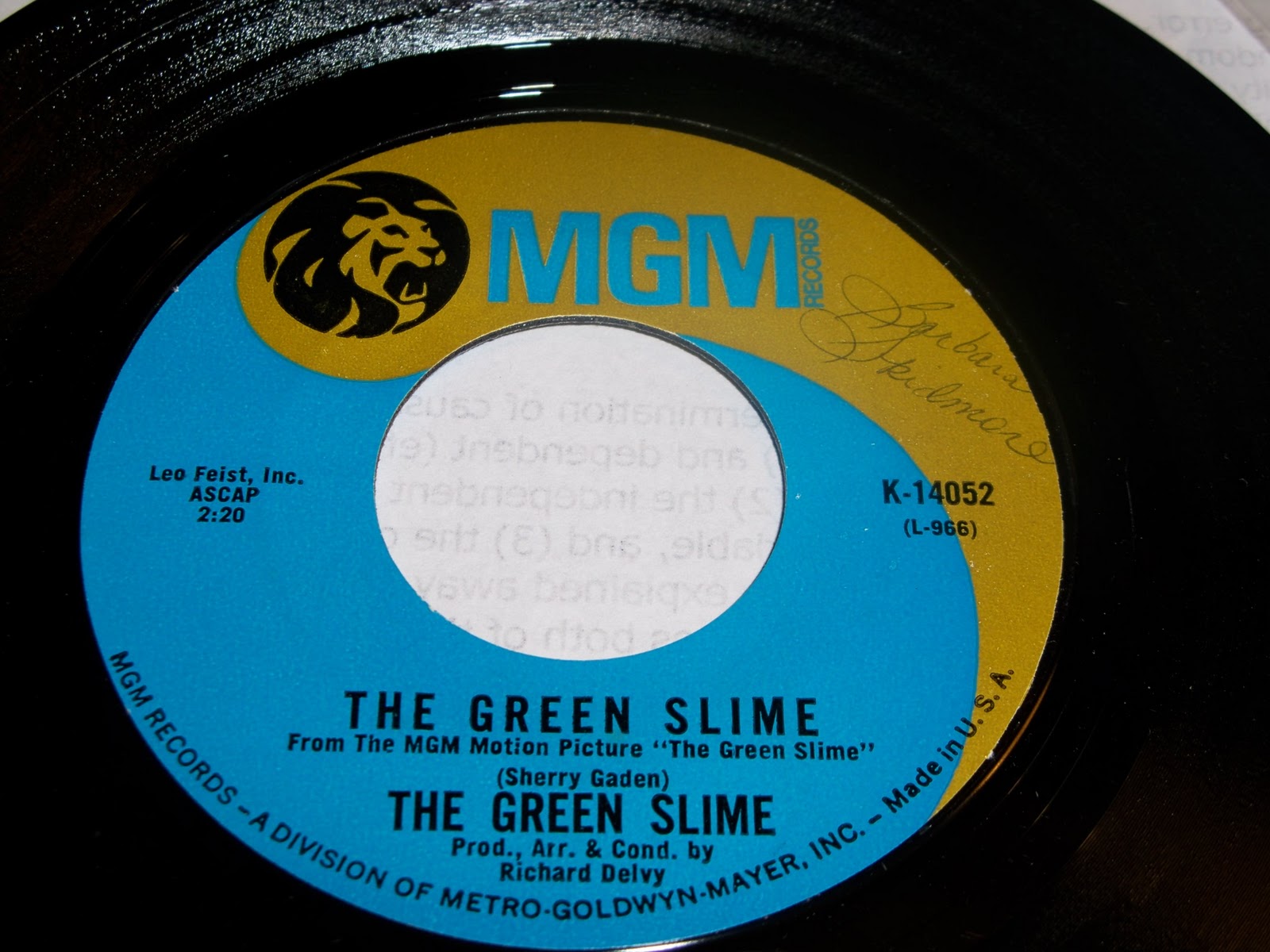 My Favorite Movies: The One About the Green Slime That I Saw at the