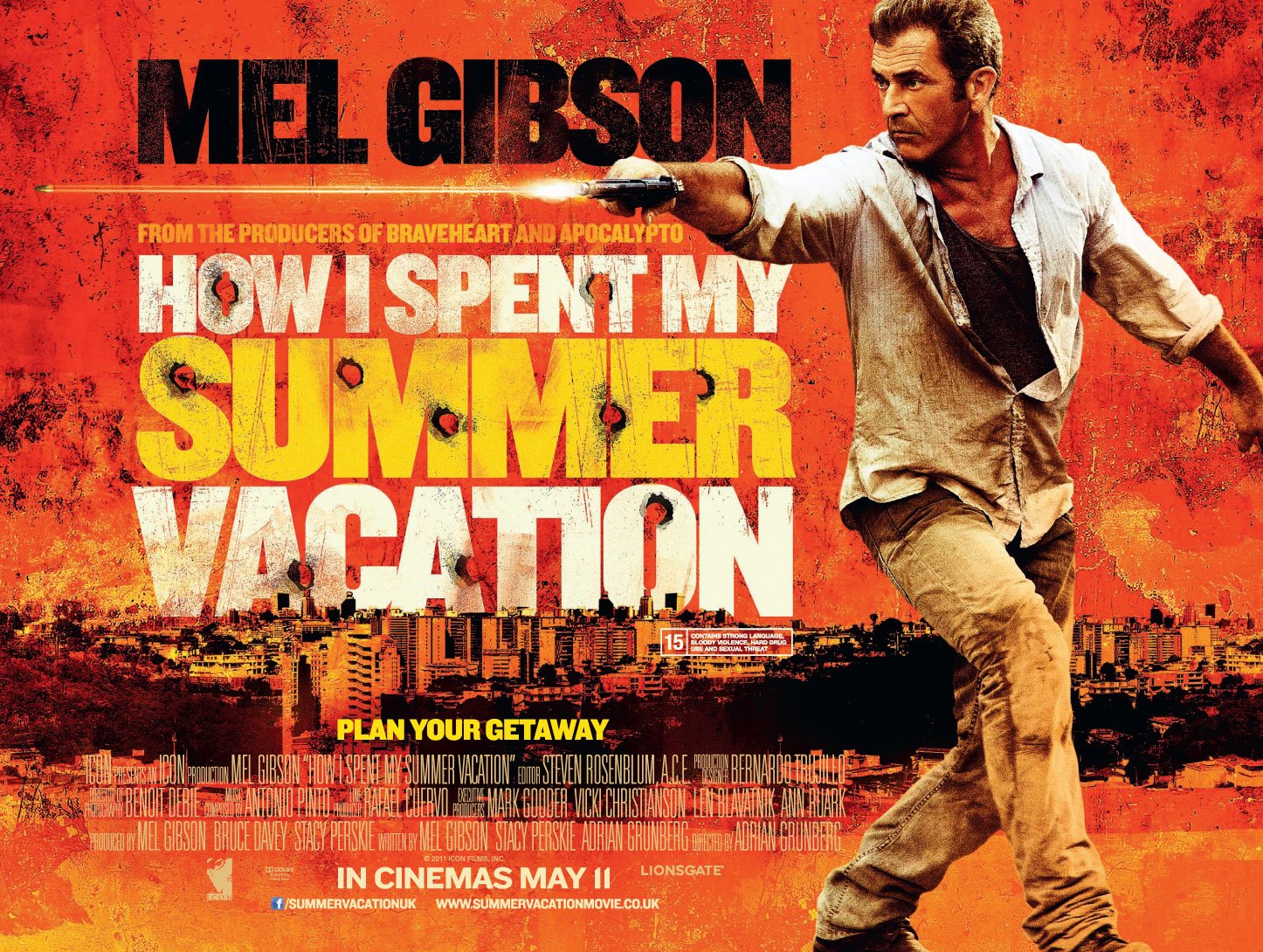 HOW I SPENT MY SUMMER VACATION Poster & Trailer Starring Mel Gibson