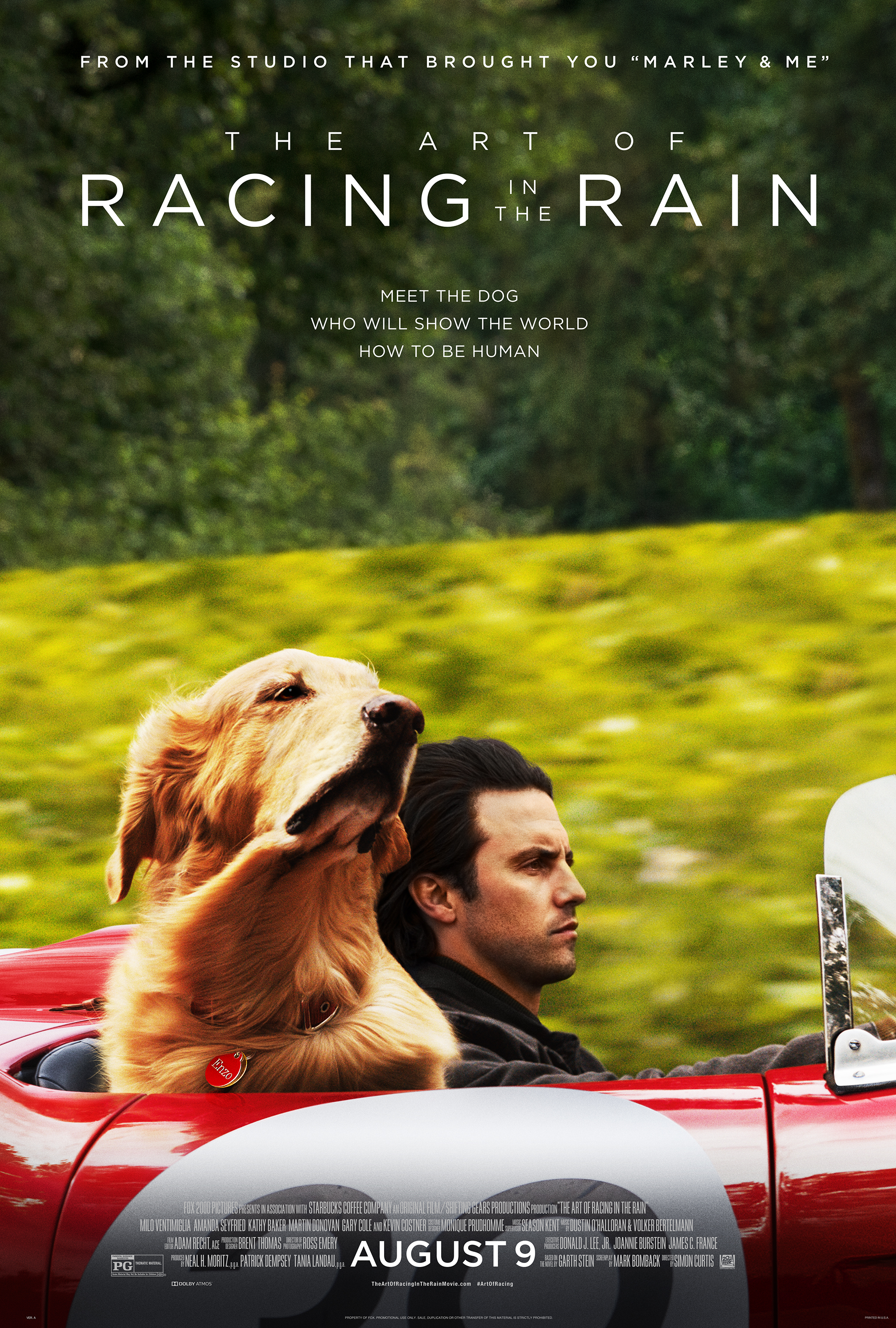 THE ART OF RACING IN THE RAIN Dog Movie Features The Voice Of Kevin