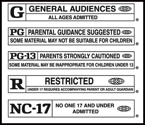 Rated PG, Movie Rating Funny Tee | Sticker